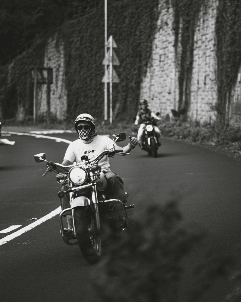 Riders, back road