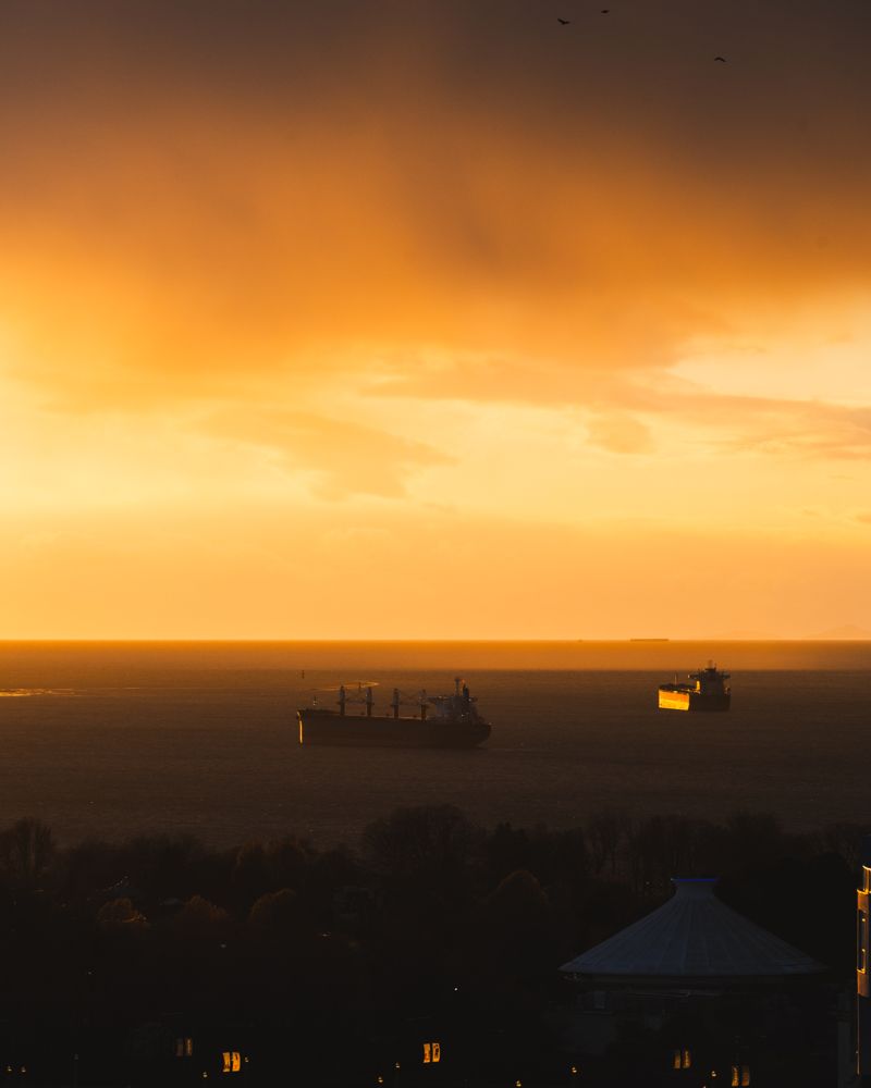 Freighters, English Bay
