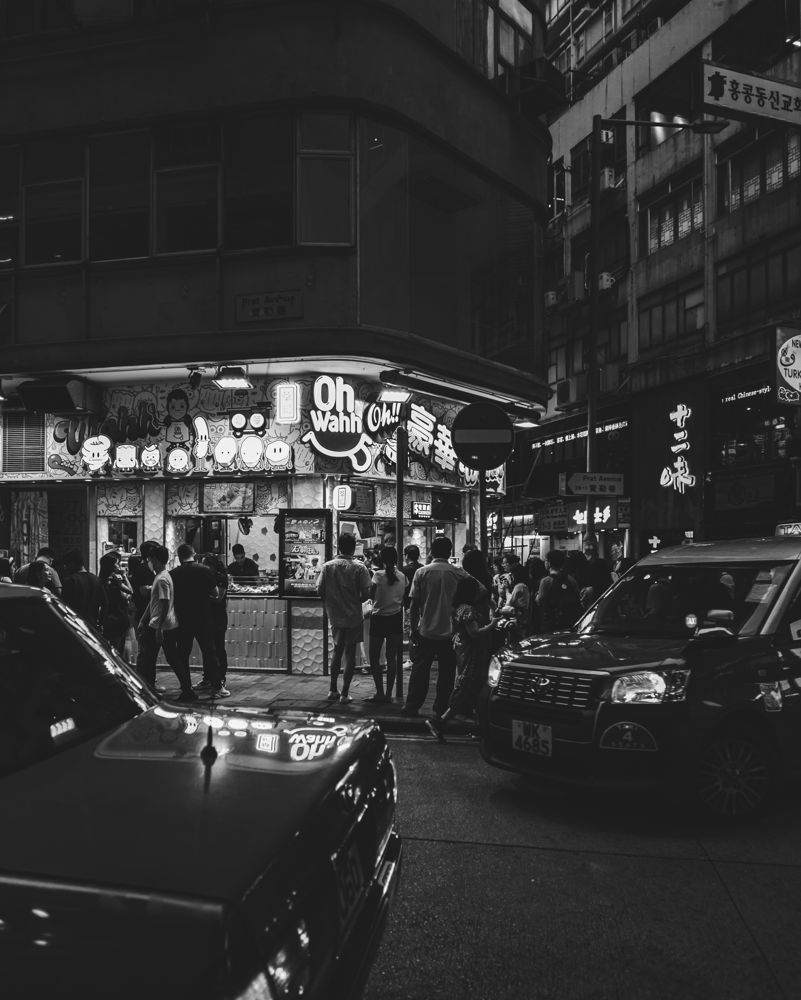 Corner shop crowd