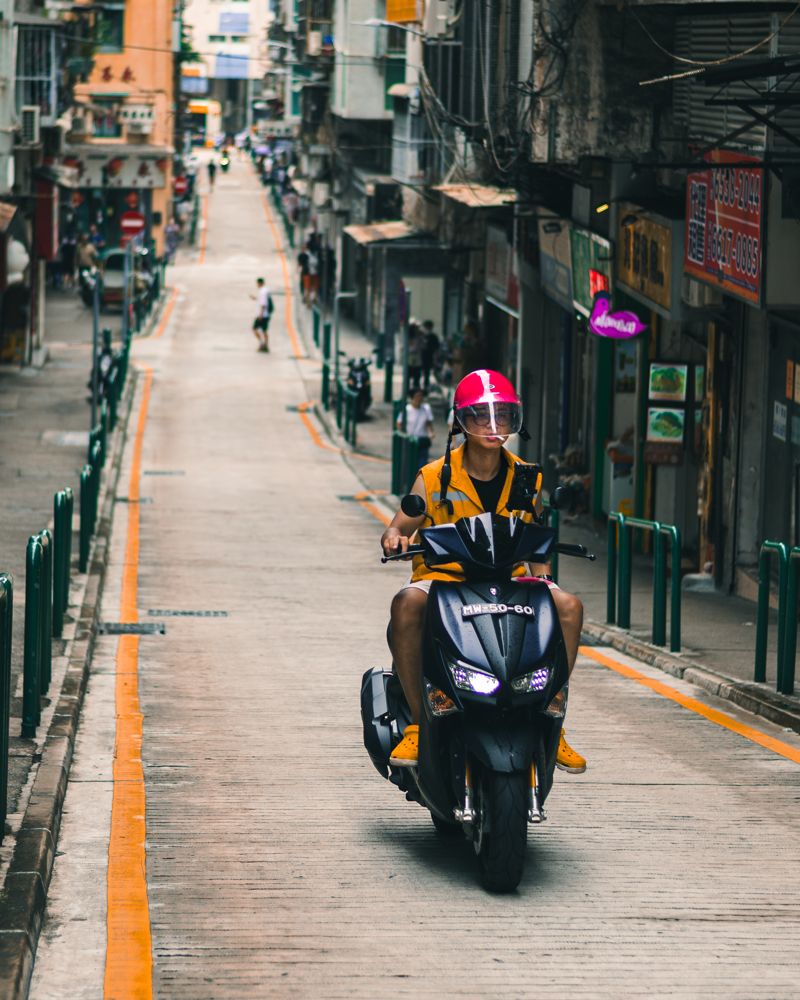Red helmet