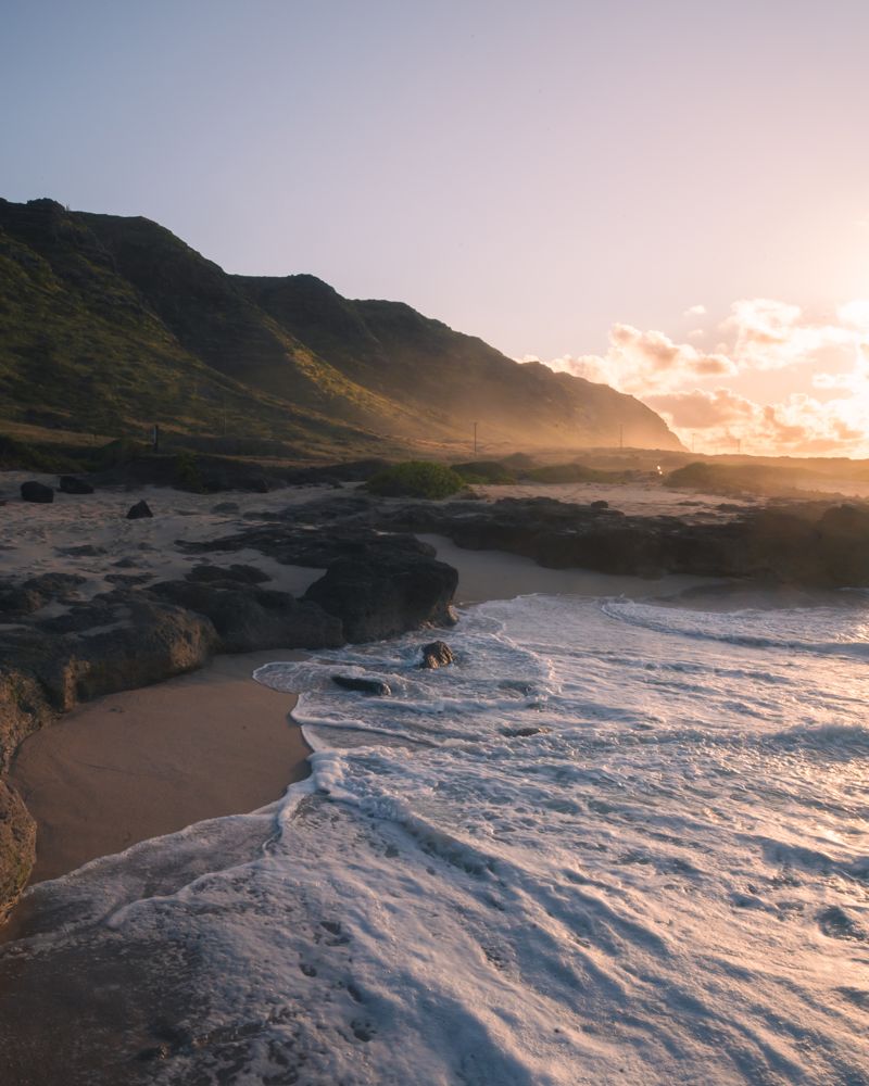 Low tide at golden hour
