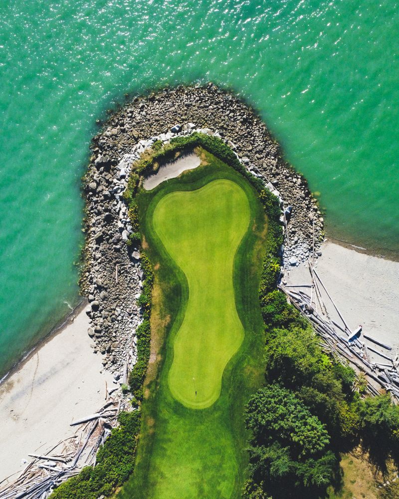 Green from above, by drone